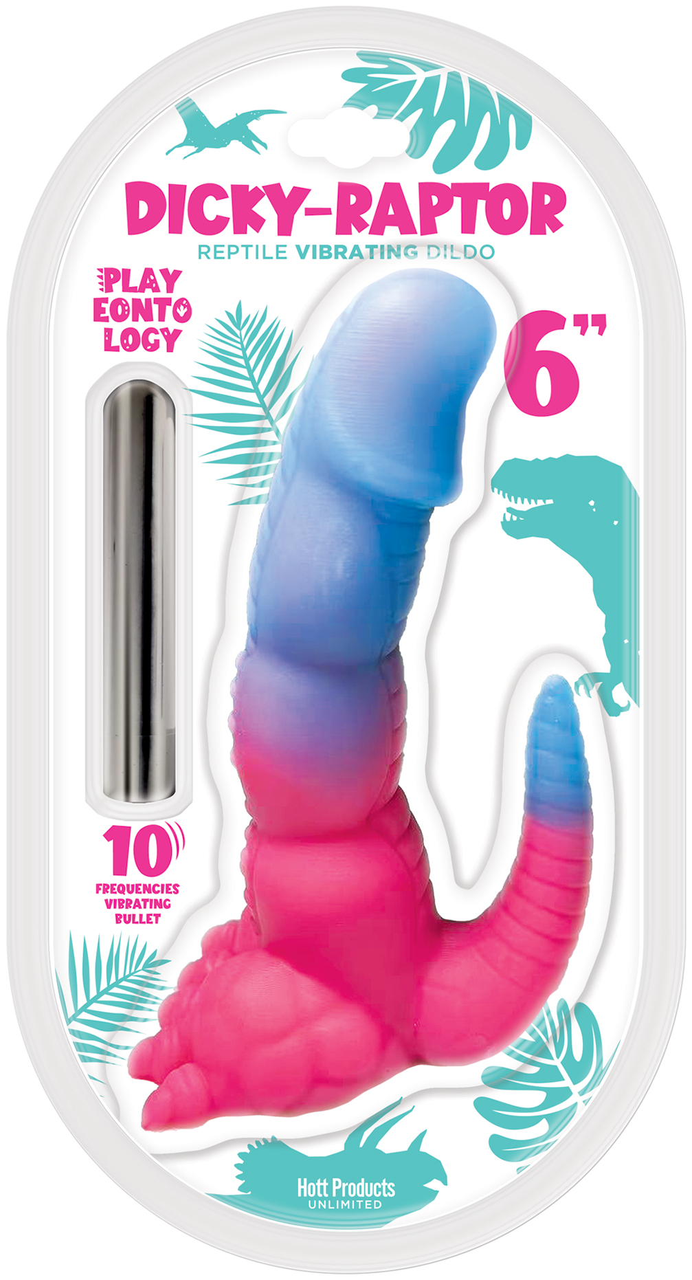 Dildo con Bala Vibradora Dicky-Raptor
